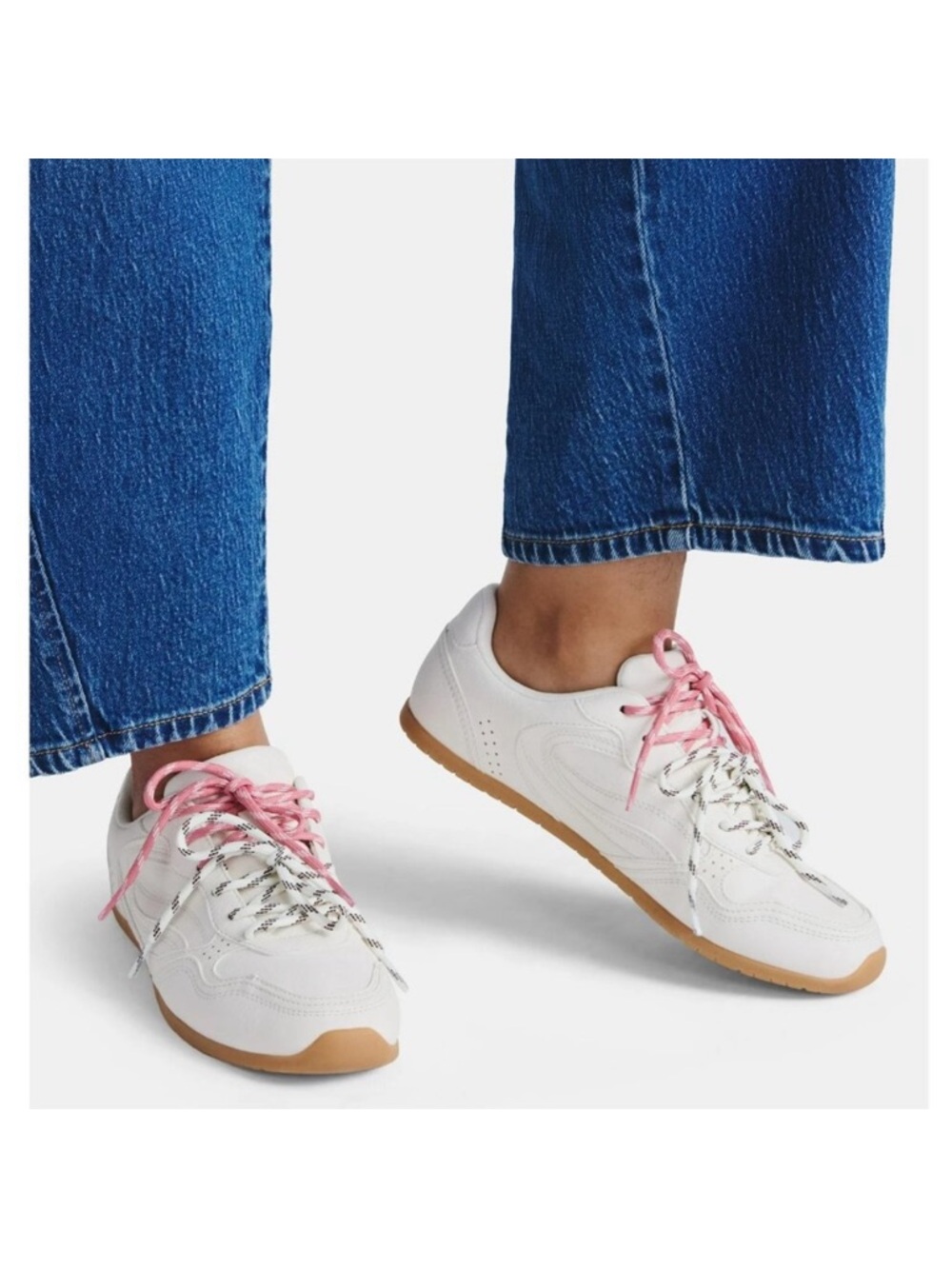 White Time and Tru Driving Sneakers Size 9.5